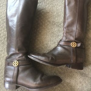 Tory Burch Brown riding boots.